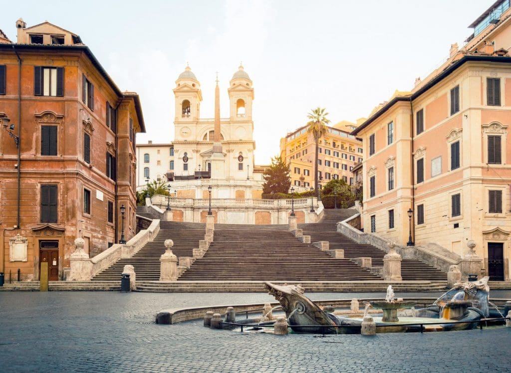 The Spanish Steps in Rome, Italy