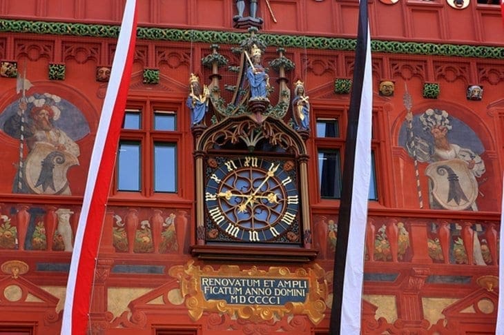 Detail on Town Hall in Basel