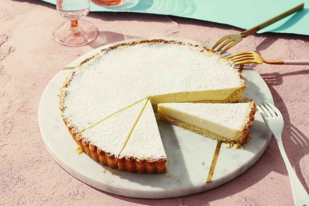 A decadent Sicilian dessert - Torta di ricotta ( italian cheesecake )