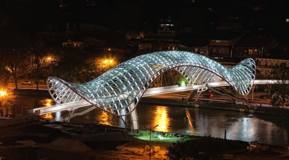 Bridge of Peace in Tbilisi, Georgia