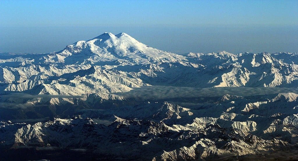 The Caucasus Mountains in Tbilisi, Georgia