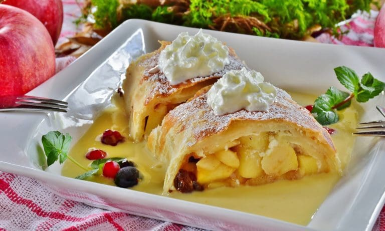 Piping Hot Apple Strudel from Austria